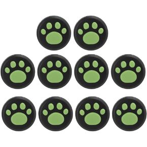 10-Piece Thumb Grip Replacement - Cute Black Cat Claw Design Soft Silicone Analog Stick Thumb Cover - Joystick Compatible with Lite in Kuwait