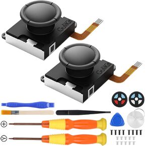 عصا التحكم Gulikit Hall Effect Sense البديلة لـ JoyCon (بدون انجراف)، عصا التحكم اليسار/اليمين، مجموعة أدوات إصلاح عصي الإبهام للتبديل/التبديل OLED/Switch Lite (بدون أدوات) in Kuwait