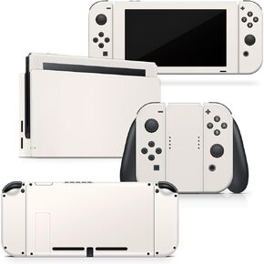 Tacky Design Classic Solid Colors Skin Compatible with Nintendo Switch, Vinyl 3m Stickers Moon Full wrap Cover… (Green)