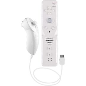 وحدة تحكم عن بعد ANTCOOL Wii ووحدة تحكم Nunchuck متوافقة مع وحدة تحكم Wii&Wii U (أبيض) in Kuwait