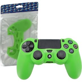 جراب واقٍ من الصدمات مطاطي ناعم من السيليكون لهاتف سوني بلاي ستيشن 4 من ZedLabz Pro مع مقبض مضلع [بلاي ستيشن 4] (أخضر) in Kuwait