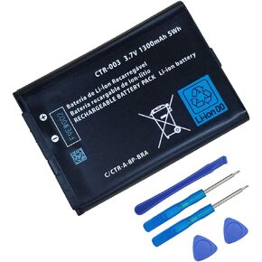 لنينتندو 3DS 2DS XL 2DS بطارية بديلة لوحدة التحكم في الألعاب CTR-003 1300mAh 3.7V + أدوات in Kuwait