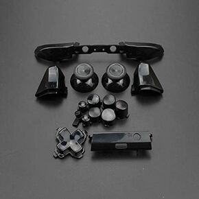 Replacement Full Set Button Bumper Trigger Buttons Guide Dpad RT LT RB LB ABXY ON Off Button Kit for Xbox One Slim Xbox One S Controller (Black) in Kuwait