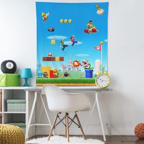 RoomMates TAP5286LG: Nintendo Super Mario Tapestry, 60 inches x 52 inches, Multi-Color in Saudi Arabia