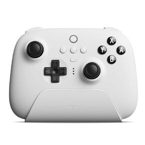 8Bitdo Ultimate Bluetooth Controller with Charging Dock, Wireless Pro Controller with Hall Effect Sensing Joystick, Compatible with Switch, Windows and Steam Deck (White) in Kuwait