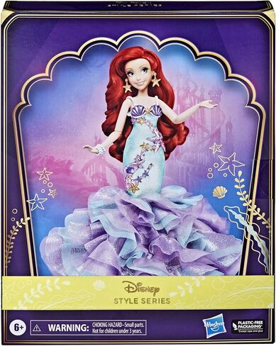 Disney Princess Style Series Ariel Fashion Doll, Deluxe Collector Doll with Accessories, The Little Mermaid Toy for Kids Ages 6 and Up in Saudi Arabia