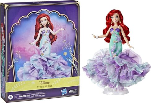 Disney Princess Style Series Ariel Fashion Doll, Deluxe Collector Doll with Accessories, The Little Mermaid Toy for Kids Ages 6 and Up in Saudi Arabia