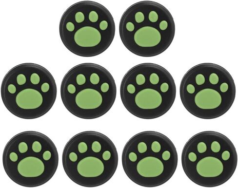 10-Piece Thumb Grip Replacement - Cute Black Cat Claw Design Soft Silicone Analog Stick Thumb Cover - Joystick Compatible with Lite in Kuwait
