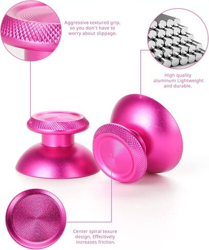 Avericht Metal ABXY buttons Dpad Thumbsticks for PS5 Controller, Metal Aluminum Bullet Buttons & Dpad & Analog stick Replacement Kit for PS5 Controller (Pink) in Saudi Arabia