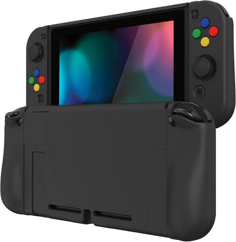 حافظة واقية قابلة للإرساء من PlayVital AlterGrips، غطاء مريح لمقبض Nintendo Switch، غطاء Joycon قابل للتبديل مع واقي شاشة وأغطية قبضة الإبهام وأغطية الأزرار - ماتشا جرين in Kuwait