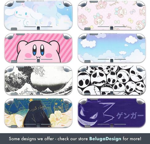 BelugaDesign Hello Melody Switch Skin | لطيف Cutecore باستيل ملصق التفاف ملصق حائط من الفينيل‏ | لعبة الرسوم المتحركة اليابانية باني أنيمال كاواي اليابانية l متوافقة مع نينتندو سويتش 1 (سويتش ستاندرد، وردي) in Kuwait