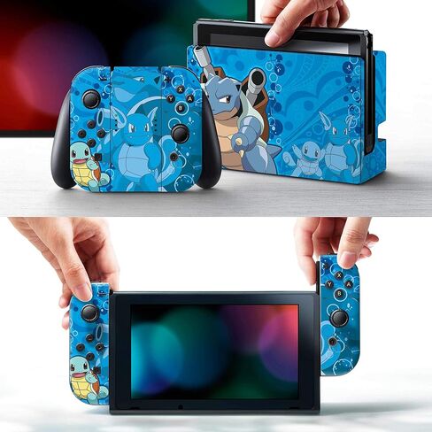Controller Gear Nintendo Switch Skin & Screen Protector Set - Pokemon - Squirtle Evolutions Set 1 - Nintendo Switch in Saudi Arabia
