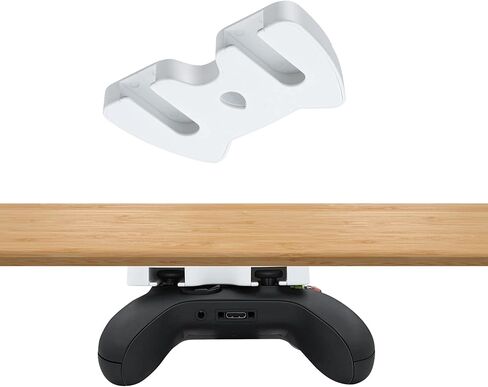 حامل Mcbazel تحت المكتب لأجهزة Xbox Series X/S وXbox One X/S وXbox Elite 1/2 وXbox One وXbox 360 وSwitch Pro Controller وحامل طاولة متوافق مع Xbox وSwitch Pro Controller - أسود in Kuwait