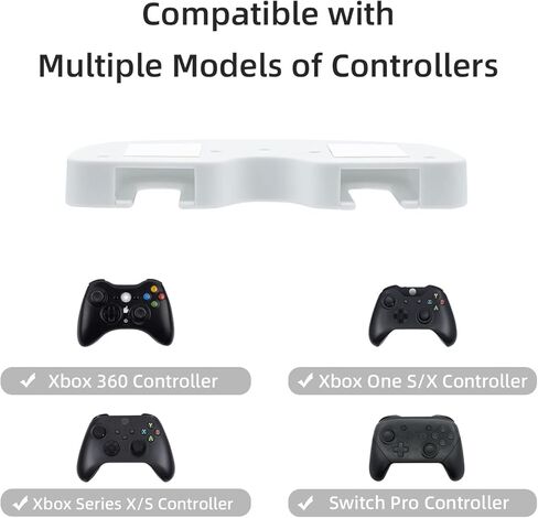 حامل Mcbazel تحت المكتب لأجهزة Xbox Series X/S وXbox One X/S وXbox Elite 1/2 وXbox One وXbox 360 وSwitch Pro Controller وحامل طاولة متوافق مع Xbox وSwitch Pro Controller - أسود in Kuwait