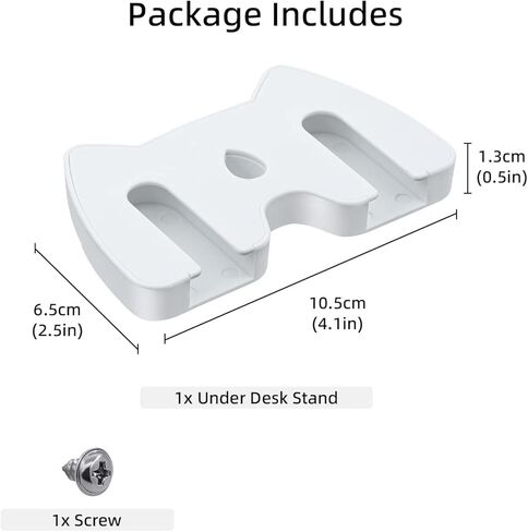 حامل Mcbazel تحت المكتب لأجهزة Xbox Series X/S وXbox One X/S وXbox Elite 1/2 وXbox One وXbox 360 وSwitch Pro Controller وحامل طاولة متوافق مع Xbox وSwitch Pro Controller - أسود in Kuwait