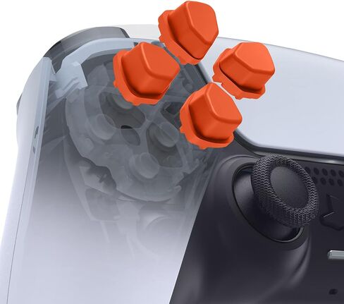 eXtremeRate Ergonomic Split Dpad Buttons (SDP Buttons) for PS5 Controller, Clear Independent Dpad Direction Buttons for PS5 Edge, for PS4 All Model Controllers - Controller NOT Included in Kuwait