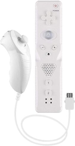 وحدة تحكم عن بعد ANTCOOL Wii ووحدة تحكم Nunchuck متوافقة مع وحدة تحكم Wii&Wii U (أبيض) in Kuwait