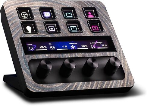 MightySkins Glossy Glitter Skin Compatible with Elgato Stream Deck + - Mono Camo | Protective, Durable High-Gloss Glitter Finish | Easy to Apply, Remove, and Change Styles | Made in The USA in Kuwait