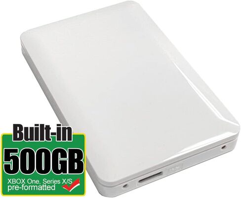 محرك أقراص صلبة خارجي محمول سعة 500 جيجابايت USB 3.0 من Avolusion (لجهاز إكس بوكس ون إكس إكس إكس بوكس وS وسلسلة إكس إكس بوكس إكس بوكس مُشَكَّرة مسبقًا) أبيض - ضمان لمدة عامين in Saudi Arabia