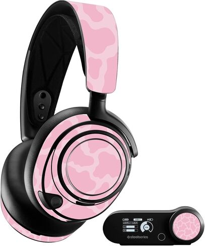 MightySkins Skin Compatible with SteelSeries Arctis Nova Pro - Pink Giraffe | Protective, Durable, and Unique Vinyl Decal wrap Cover | Easy to Apply, Remove, and Change Styles | Made in The USA in Saudi Arabia