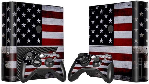 غطاء ملصق من الفينيل من SKINOWN لوحدة التحكم Xbox 360 E وأجهزة التحكم عن بعد، كتل ملونة in Kuwait