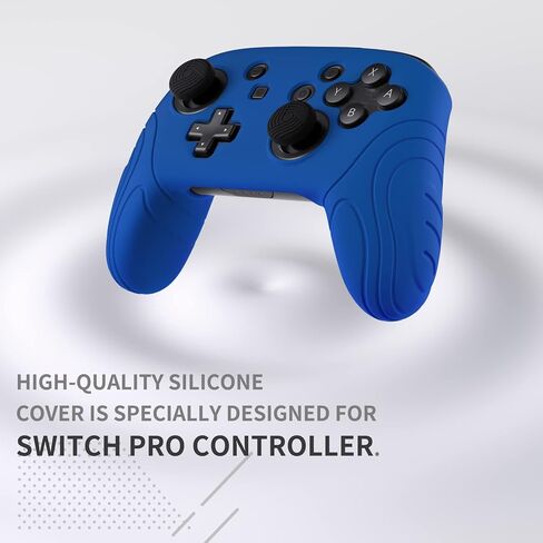 PlayVital Samurai Edition Ergonomic Silicone Skin Protective Case for Nintendo Switch Pro Controller, Soft Anti-Slip Switch Pro Controller Grip Protector with Thumb Grips - Cherry Blossoms Pink in Kuwait
