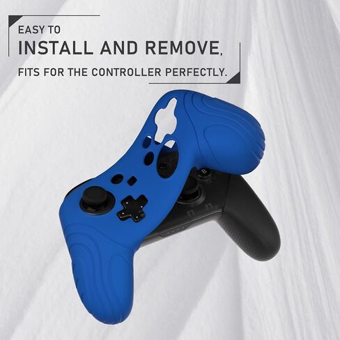 PlayVital Samurai Edition Ergonomic Silicone Skin Protective Case for Nintendo Switch Pro Controller, Soft Anti-Slip Switch Pro Controller Grip Protector with Thumb Grips - Cherry Blossoms Pink in Kuwait