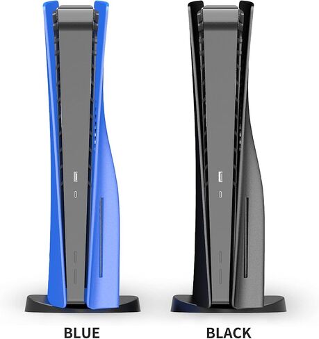 IQIKU PS5 Plates for Disc Edition, PS5 Cover, Hard Shock Resistant PS5 Shell (Black) in Saudi Arabia