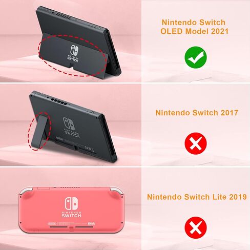 Fintie Flip Case for Nintendo Switch OLED Model - [Screen Safe] Slim Protective Soft TPU Shell with Magnetically Detachable Front Cover & Ergonomic Grip for Switch OLED Model 2021 (Dont Touch) in Kuwait