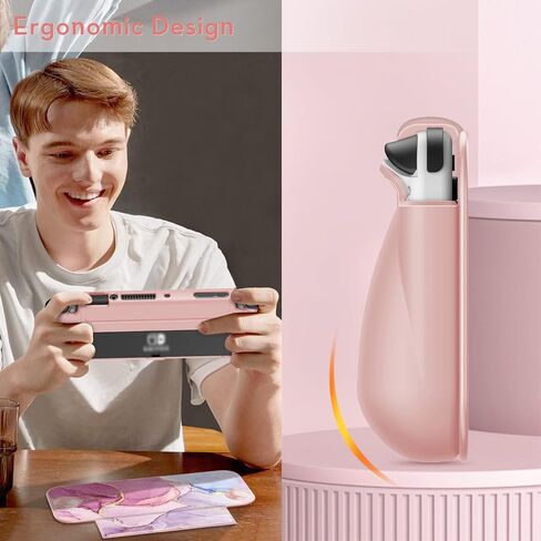 Fintie Flip Case for Nintendo Switch OLED Model - [Screen Safe] Slim Protective Soft TPU Shell with Magnetically Detachable Front Cover & Ergonomic Grip for Switch OLED Model 2021 (Dont Touch) in Kuwait