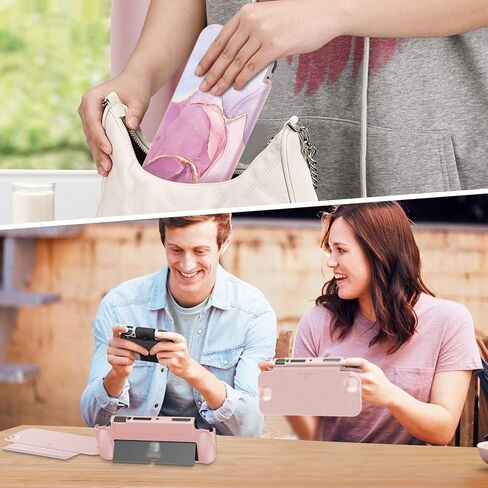 Fintie Flip Case for Nintendo Switch OLED Model - [Screen Safe] Slim Protective Soft TPU Shell with Magnetically Detachable Front Cover & Ergonomic Grip for Switch OLED Model 2021 (Dont Touch) in Kuwait