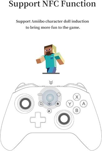 Tinbinx (No Stick Drift) KingKong2 Pro Wireless Controller for Switch, Compatible with Switch/Switch Lite/Switch OLED/PC/Android/Mac/IOS, Motion Control/NFC (white) in Saudi Arabia