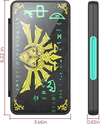 THELIFELICIOUS Switch Game Card Case for Nintendo Switch/Switch OLED/Switch Lite, Gradient Color Lining Games Card Holder with 24 Game Card Slots and 24 Micro SD Memory Card Slots. in Kuwait