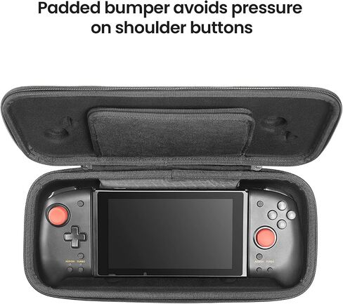 tomtoc Carrying Case for Hori Nintendo Switch Split Pad Pro Controller, Hard Shell Protective Travel Bag with 30 Game Cartridges, Switch Binbok Joy Pad Controllers case, Shockproof, Lightweight in Saudi Arabia