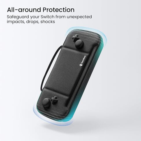 tomtoc Carrying Case for Hori Nintendo Switch Split Pad Pro Controller, Hard Shell Protective Travel Bag with 30 Game Cartridges, Switch Binbok Joy Pad Controllers case, Shockproof, Lightweight in Saudi Arabia