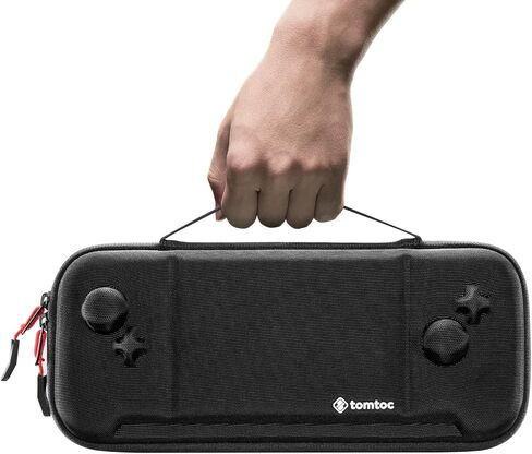 tomtoc Carrying Case for Hori Nintendo Switch Split Pad Pro Controller, Hard Shell Protective Travel Bag with 30 Game Cartridges, Switch Binbok Joy Pad Controllers case, Shockproof, Lightweight in Saudi Arabia