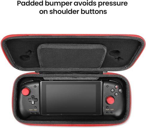 tomtoc Carrying Case for Hori Nintendo Switch Split Pad Pro Controller, Hard Shell Protective Travel Bag with 30 Game Cartridges, Switch Binbok Joy Pad Controllers case, Shockproof, Lightweight in Saudi Arabia