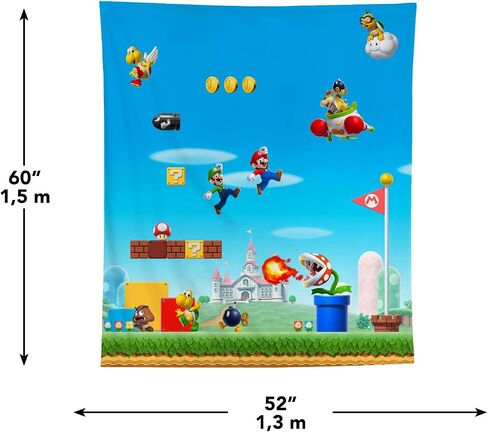 RoomMates TAP5286LG: Nintendo Super Mario Tapestry, 60 inches x 52 inches, Multi-Color in Saudi Arabia