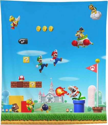 RoomMates TAP5286LG: Nintendo Super Mario Tapestry, 60 inches x 52 inches, Multi-Color in Saudi Arabia