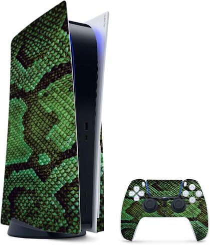 MIGHTY SKINS MightySkins غلاف من ألياف الكربون متوافق مع حزمة PS5 / Playstation 5 - رمادي مموه | لمسة نهائية واقية ومتينة من ألياف الكربون | سهل التطبيق | صنع في الولايات المتحدة الأمريكية in Kuwait