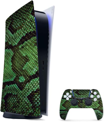 MIGHTY SKINS MightySkins غلاف من ألياف الكربون متوافق مع حزمة PS5 / Playstation 5 - رمادي مموه | لمسة نهائية واقية ومتينة من ألياف الكربون | سهل التطبيق | صنع في الولايات المتحدة الأمريكية in Kuwait