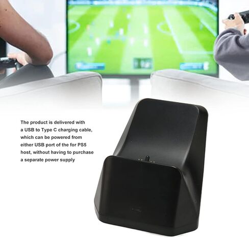 VBESTLIFE for PS5 Controller Charger, for PS5 Charger USB C Charging Dock Station with LED Light Indicator, Charging Dock, Charging Station for PS5 Controller in Saudi Arabia
