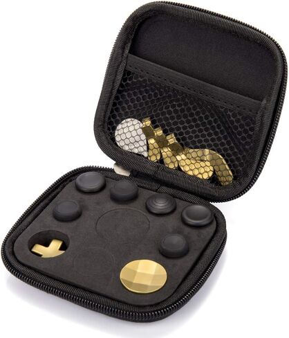 ملحقات ذراع التحكم من ايليت سيريز 2، قطع غيار عصي الابهام المعدنية لوحدة تحكم Xbox One Elite Series 2 موديل 1797، عصا تحكم تبديل وزارة الدفاع، المجاديف، وسادات دي، اداة تعديل (ذهبي) in Kuwait