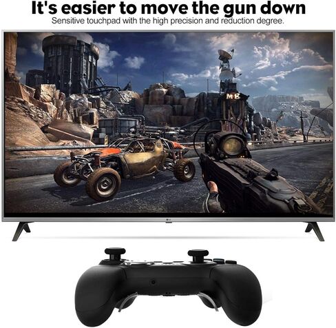 جهاز تحكم بلاي ستيشن 4 ايليت، جهاز استشعار ذو 6 محاور اهتزاز مزدوج للبلاي ستيشن 4/بلاي ستيشن 3 لاسلكي مع مجاديف خلفية in Kuwait