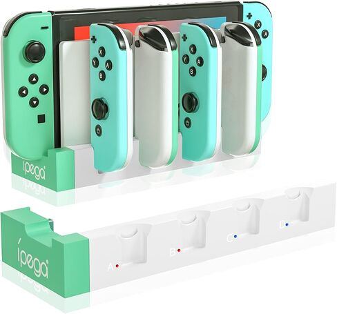 HEATFUN 4-Port Charge Dock for Nintendo Switch 2 Joy-Con 2, 6-Card Storage in Kuwait