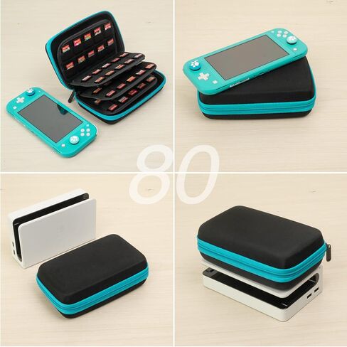 ButterFox 64 Switch Game Case for Nintendo Switch, Switch Game Card Storage Holder or SD Memory Card Case (64 Black/Blue) in Kuwait