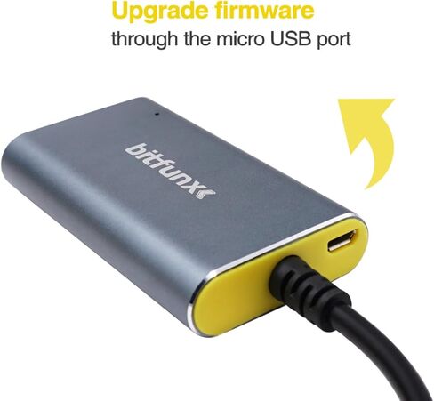 BITFUNX Analogue x2 N64/SNES/SFC/NGC HDMI Adapter - Supports 2X Line Doubler and S-Video/Composite to HDMI, Plug & Play Video Game Adapter with No Lag, HDMI Adapter for N64/SNES/SFC/NGC Console in Kuwait
