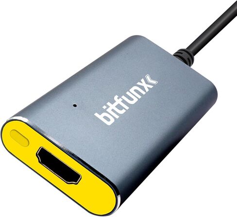 BITFUNX Analogue x2 N64/SNES/SFC/NGC HDMI Adapter - Supports 2X Line Doubler and S-Video/Composite to HDMI, Plug & Play Video Game Adapter with No Lag, HDMI Adapter for N64/SNES/SFC/NGC Console in Kuwait
