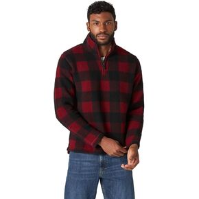 Wrangler Authentics Men's Wooly Fleece Quarter Zip Pullover in Saudi Arabia