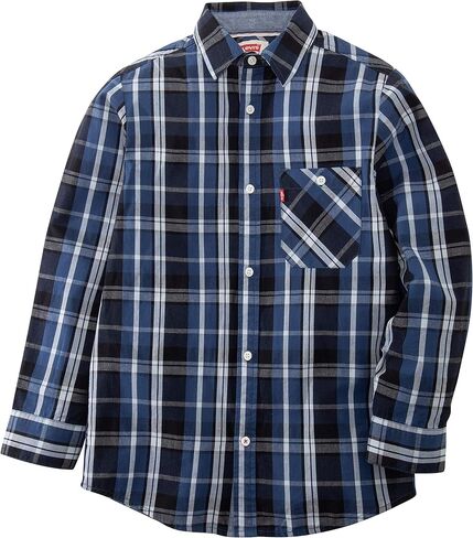 قميص Levi's للأولاد بأكمام طويلة وجيب واحد in Kuwait